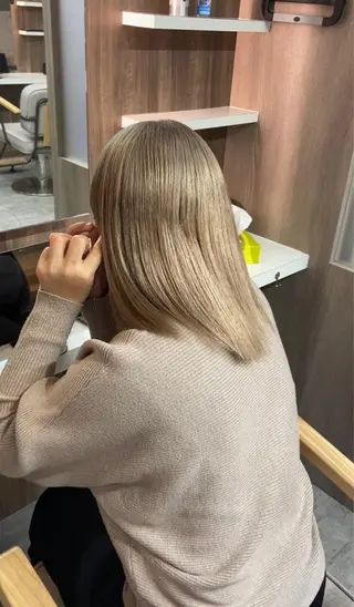 ミディアム 広島No.1美髪矯正 髪質改善/河村総一郎のヘアスタイル
