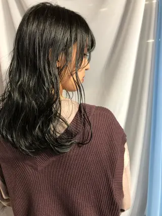 ミディアム カラー パーマ kazuki iconのヘアスタイル