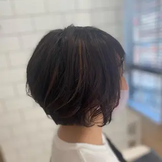 ショート カラー メンズ キッズ ✂︎ショート、ボブ、 レイヤー🩵YUMIのヘアスタイル