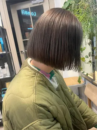 ショート カラー パーマ ヘアアレンジ メンズ キッズ ネイル マツエク・マツパ アイブロウ お洒落パーマ/ボブ ❄️Tomoka❄️のヘアスタイル
