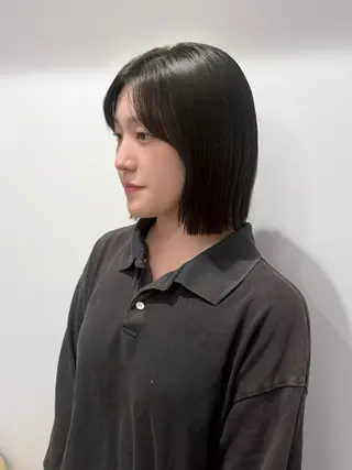 ミディアム 紅都🫧透明感 水光カラー🫧のヘアスタイル