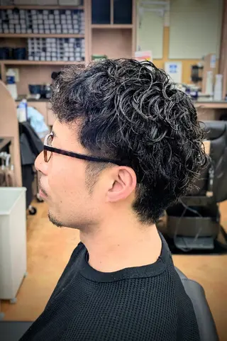 ショート パーマ 理容プラージュ燕三条 福井のヘアスタイル