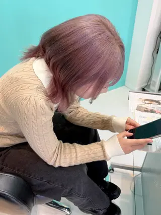 ミディアム カラー 🫧ショート/ボブ 池袋西口・泡渕✂️のヘアスタイル