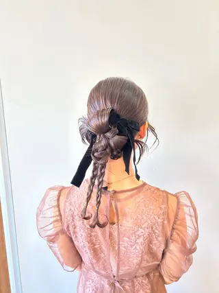 セミロング ヘアアレンジ トップスタイリスト 林すずかのヘアスタイル