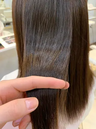 セミロング カラー パーマ&髪質改善職人 稲本　来耶のヘアスタイル