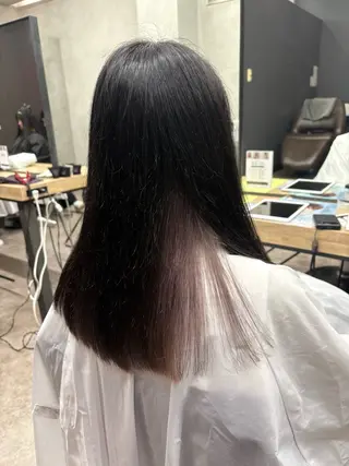 ロング カラー ナルミ ケイスケのヘアスタイル
