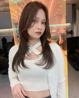 ロング ✨縮毛矯正✨レイヤー ホウダカズヒロのヘアスタイル