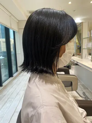 ミディアム 朴 鈴香のヘアスタイル