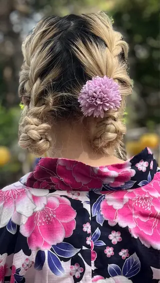 ヘアアレンジ メンズカット ヘアセットAya🥀のヘアスタイル