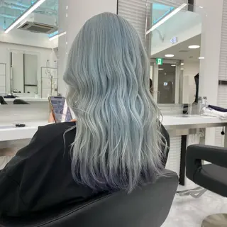 セミロング カラー パーマ ヘアアレンジ メンズ キッズ ネイル マツエク・マツパ アイブロウ ウルフ&レイヤー特化 まとまる美髪矯正のヘアスタイル