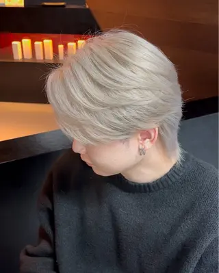 カラー メンズ いなおか かなとのヘアスタイル