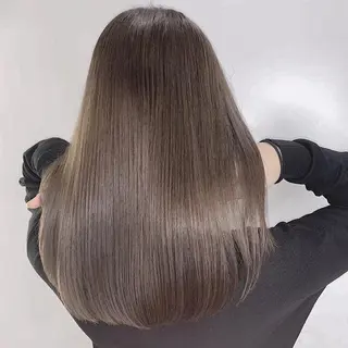 セミロング カラー 髪質改善/縮毛矯正/ トリートメント/庭田のヘアスタイル