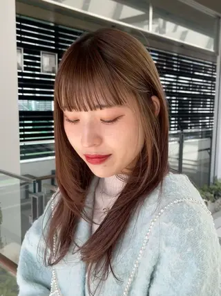 セミロング 園田 渉 ◤SHIKIO◢のヘアスタイル