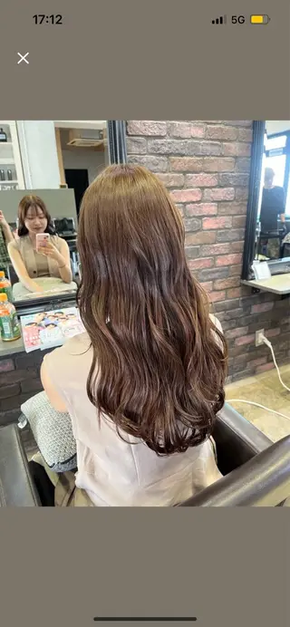 ロング 髪質改善×ブリーチ 無しWカラー🫧天神のヘアスタイル