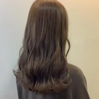 ミディアム カラー 西中島/髪質改善/ 透明感/山川光子のヘアスタイル