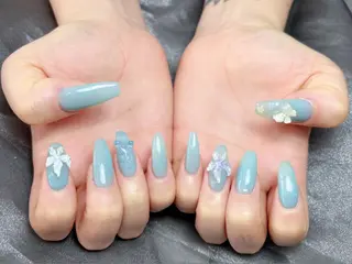 ネイル H3 Nail Tsuki🦋💙のネイルデザイン