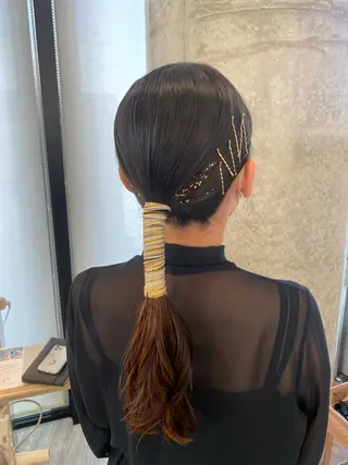 ヘアアレンジ 🦋Misaki🦋 メンズパーマ/着付けのヘアスタイル
