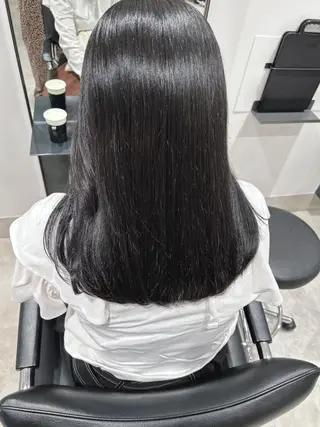セミロング カラー スキバサミを使わない カット🌼唯🌼のヘアスタイル