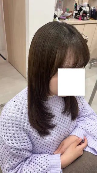 セミロング adorable長岡リップス旭岡店所属・【アドラーブル】反町 萌のヘアスタイル