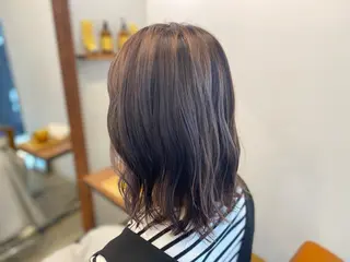 セミロング カラー 木宮 美緒のヘアスタイル