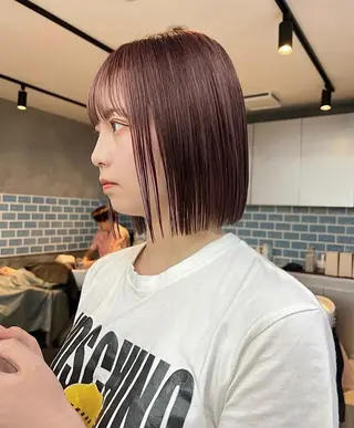 ミディアム カラー 似合わせカット✂︎ りょお🫧のヘアスタイル
