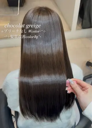 ロング カラー 透明感カラー🩰🤍 髪質改善🪄/伽音のヘアスタイル