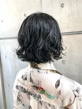 ショート パーマ 銀座No.1髪質改善 縮毛矯正/本木のヘアスタイル