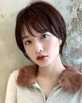 ショート カラー 💍新宿ショート 💍岩田莉奈のヘアスタイル