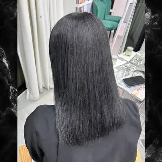ミディアム ☘️中明度カラー/ 縮毛矯正ナミ☘️のヘアスタイル