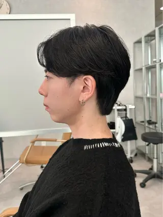 ショート メンズ かのん/メンズ毛流れ 特化/曲がる縮毛矯正のヘアスタイル