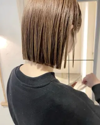 ショート カラー ボブ/透明感カラー 🌿栄🌿kouneのヘアスタイル