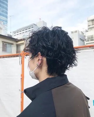 パーマ ヘアアレンジ メンズ メンズ特化✂️栗原 侑也のヘアスタイル