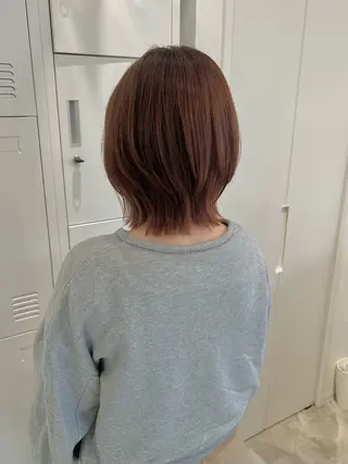 ミディアム カラー 黒阪 なみのヘアスタイル