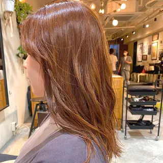 セミロング カラー ヘアアレンジ 【ダメージレス施術】 【透明感】北村 拓也のヘアスタイル