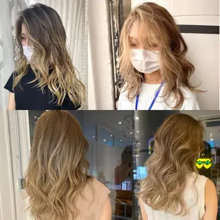 セミロング カラー welring hair salonのヘアスタイル