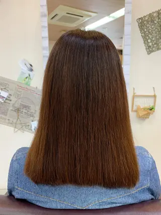 ミディアム 加藤 遥花のヘアスタイル
