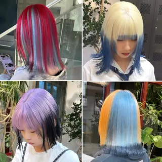 ミディアム カラー 色落ち綺麗透明感カラ /ボブ/ナカツヒカルのヘアスタイル