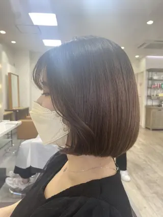 ミディアム 髪質改善/白髪ぼかし SHIONのヘアスタイル
