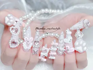 ネイル MoMoA Nail ネイル長さ出し専門店のネイルデザイン