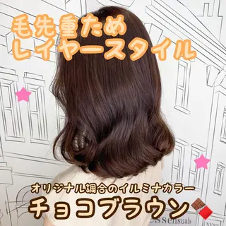 ミディアム 💎馴染むエクステ× TOMO💎のヘアスタイル