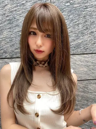 セミロング 縮毛矯正・髪質改善 ❣️三浦正也のヘアスタイル