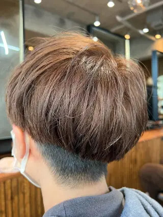 ショート カラー 波巻きスパイラルパー マ/シャドウパーマ駿のヘアスタイル