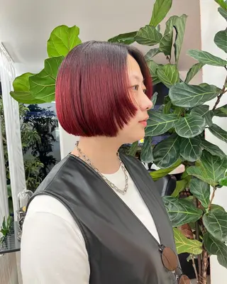 ショート カラー ムード造るハイトーン ケアブリーチ/ユウキのヘアスタイル