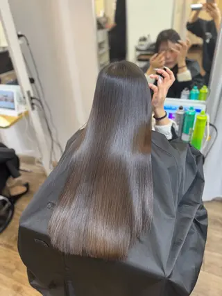 ロング 北新地/縮毛矯正 /あやなのヘアスタイル