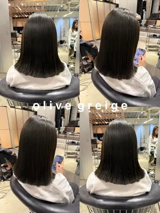ミディアム 須藤 優真 切りっぱなしボブのヘアスタイル