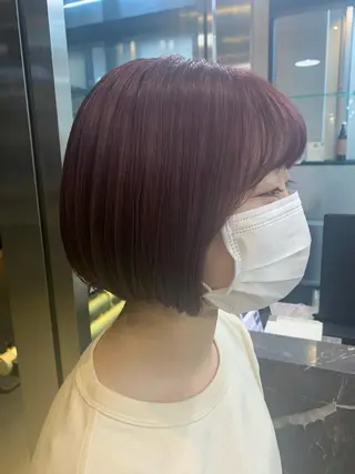 ショート カラー 韓国レイヤー✨ yasuko銀座のヘアスタイル