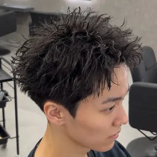 ショート ヘアアレンジ メンズ 【札幌メンズ特化】 🔥RIKU🔥のヘアスタイル