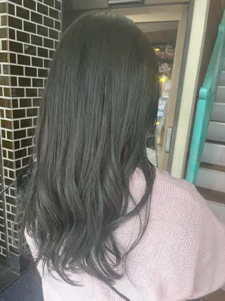 ロング カラー パーマ ヘアアレンジ 【暗め透明感カラー】 【インナー】小島良太のヘアスタイル