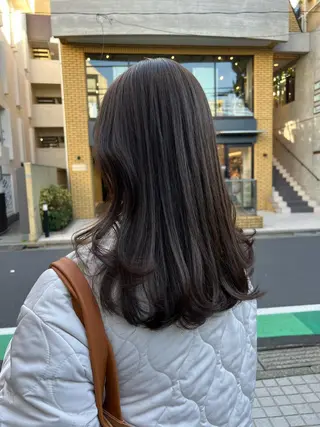 セミロング カラー 似合わせヘア🫶🏻 つきいてるみのヘアスタイル