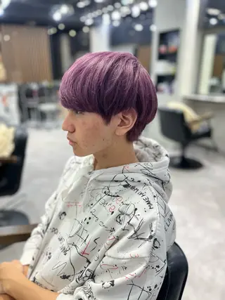 ショート 当日予約OKカット モデル濱川響太のヘアスタイル